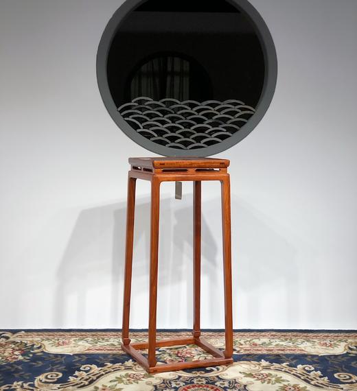 红桥红  家具严选  缅甸花梨（大果紫檀）  【96明式托泥束腰 花架】 商品图8