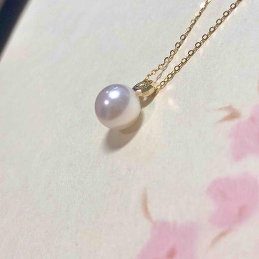极光单颗Akoya珍珠经典项链 商品图3