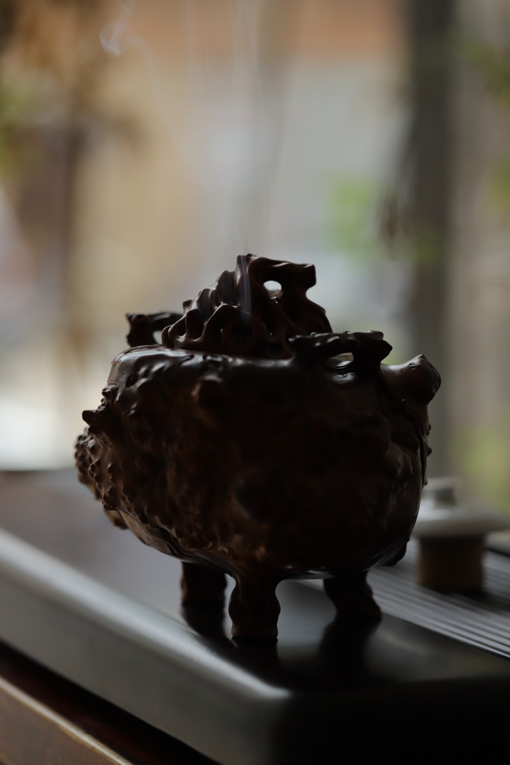 龙眼木香炉线香炉盘香炉 孤品