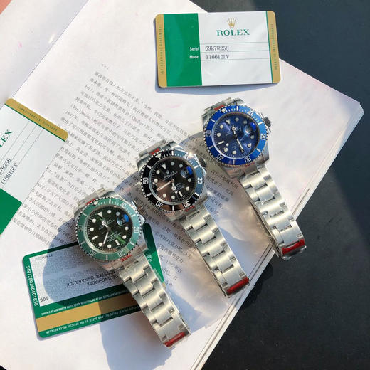 独家定制版 ROLEX劳力士黑水鬼腕表 
机芯：搭载进口原装西铁城全自动机械机芯，走时精准，性能优异，动力储备高达48小时！ 商品图9