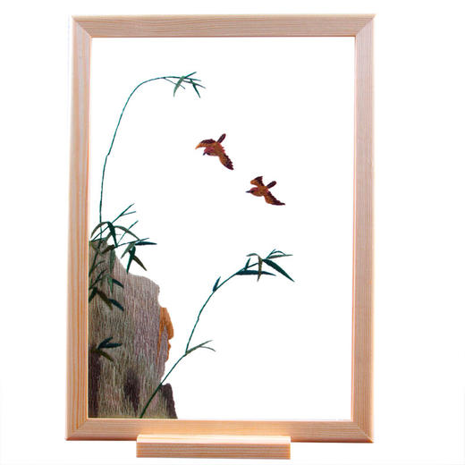 东方美绣创意方形刺绣框画材料包画框底座