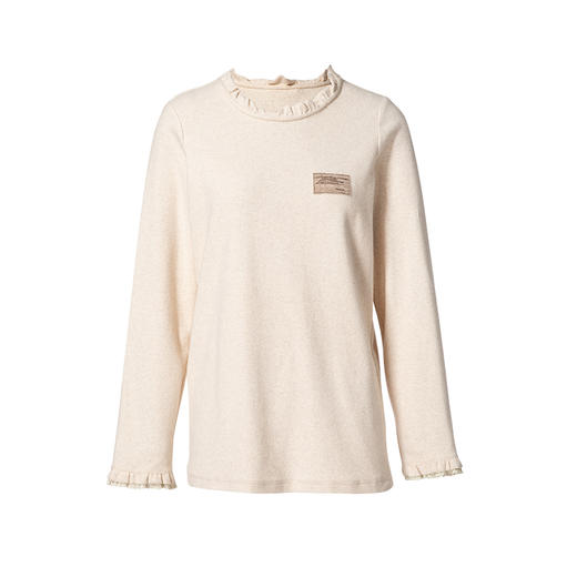 famecoco范可儿长袖T恤打底衫内搭纯棉上衣F208BB001 商品图4