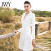 IWY/白色长袖连衣裙Q13096 商品缩略图4