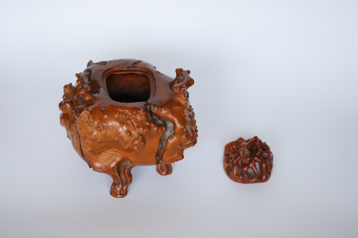 龙眼木香炉线香炉盘香炉 孤品