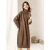 famecoco范可儿高领毛衣连衣裙长袖气质长裙F208FA002 商品缩略图0