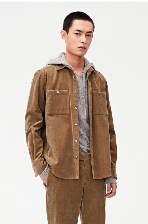 高阶精致限量发售naturalway5楼icicle之禾男装棉弹灯芯绒宽松贴袋