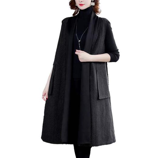 NYL-129987时尚潮流气质大气风衣新款中长款马甲背心外套 商品图4