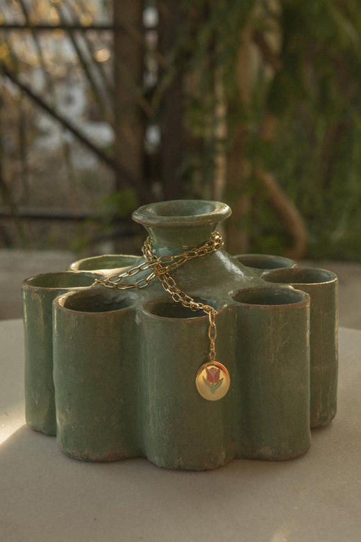 北京仓丨Wilhelmina Garcia-Bloomland-郁金香 项链［西班牙设计师］ 商品图0