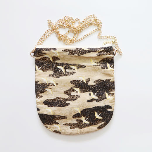 HUJI祤集竖版链条斜挎包风の花祥云仙鹤 商品图3