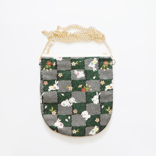 HUJI祤集竖版链条斜挎包风の花棋盘格小兔 商品图3