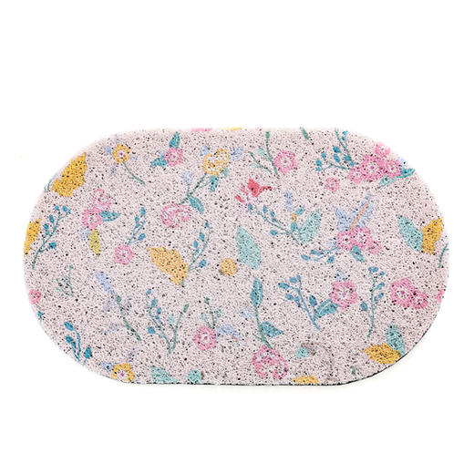 又夕月花朵毛绒丝圈地垫  商品图5