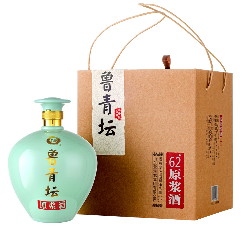 黄河龙3斤鲁青坛62高度纯粮食原浆酒