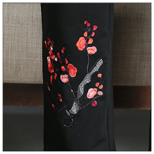 YSM-75P-707女松紧腰妈妈装绣花裤子女新款休闲裤 商品图4