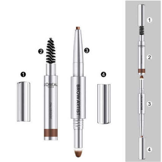 1F 欧莱雅眉笔大师三头塑形眉笔0.3g+0.25g 商品图1
