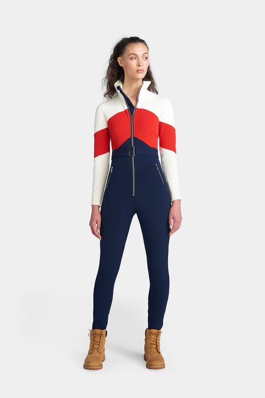 Cordova - The Alta Ski Suit - Indigo/Fiery Red/Cloud 女装 连体滑雪服 红色/深蓝色 商品图2