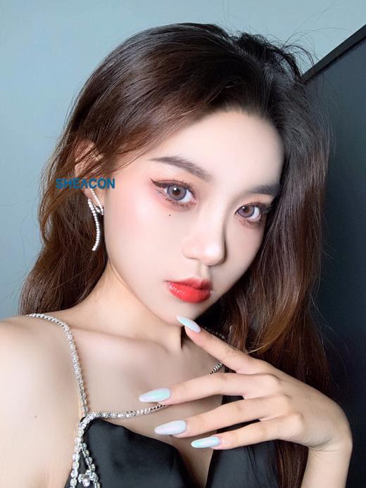 Sheacon·年抛   莫妮卡紫 14.5 韩产含硅<一副两片> 商品图2