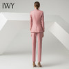 IWY/粉色条纹长袖西装阔腿长裤套装C10334+P30334 商品缩略图1