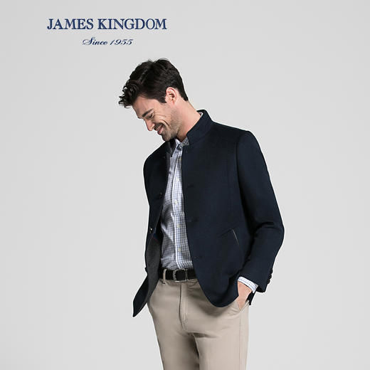 JAMES KINGDOM占姆士男士羊毛大衣外套 商品图1