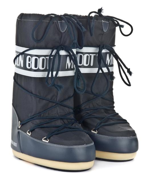 Moon Boots - Moon Boot Nylon - Denim Blue 童装 雪地靴 蓝色 商品图1