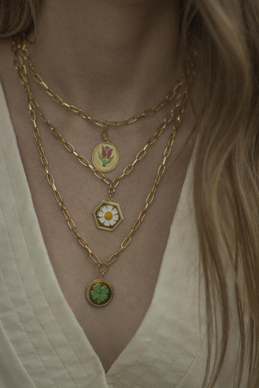 北京仓丨Wilhelmina Garcia-Bloomland-郁金香 项链［西班牙设计师］ 商品图3