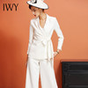 IWY/白色长袖西装阔腿长裤套装CP922 商品缩略图0