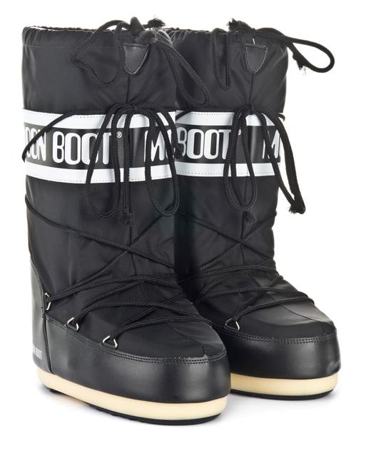 Moon Boots - Moon Boot Nylon - Black 女装 雪地靴 黑色 商品图0
