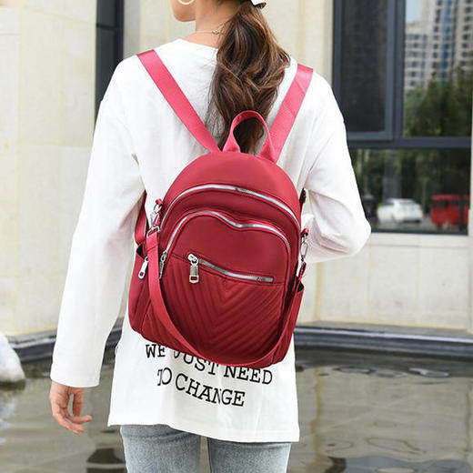 XL1245秋冬新款时尚牛津布多功能两用日韩风单肩双肩休闲女包 商品图3