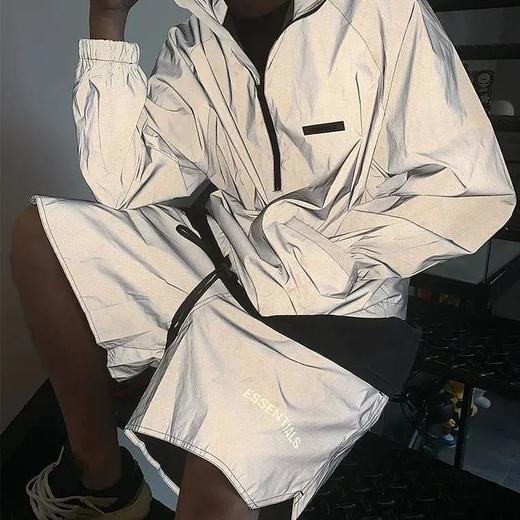 smgd0917fogessentialsfearofgod复线炫彩反光冲锋衣半拉链夹克外套