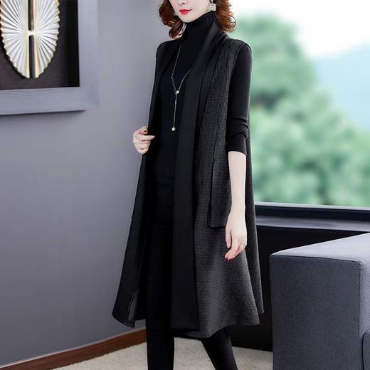 NYL-129987时尚潮流气质大气风衣新款中长款马甲背心外套 商品图2