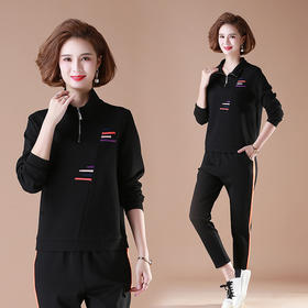 YSM-149P妈妈秋装洋气卫衣中年春秋运动服套装