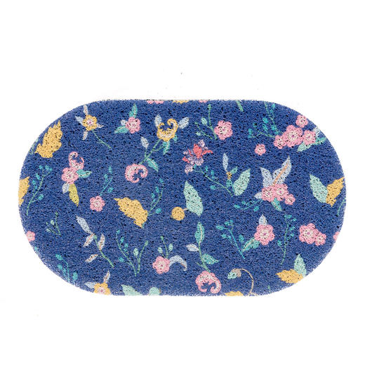 又夕月花朵毛绒丝圈地垫  商品图6