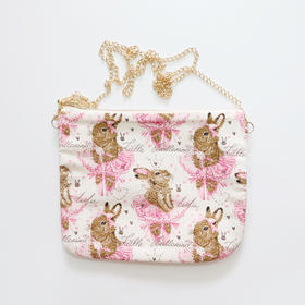 HUJI祤集横版链条斜挎包POPOLO芭蕾小兔