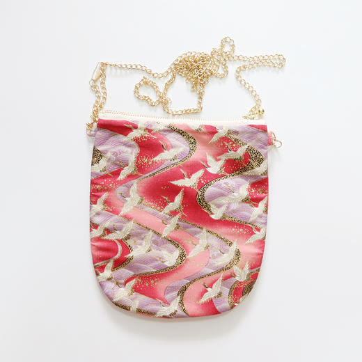 HUJI祤集竖版链条斜挎包风の花祥云仙鹤 商品图4