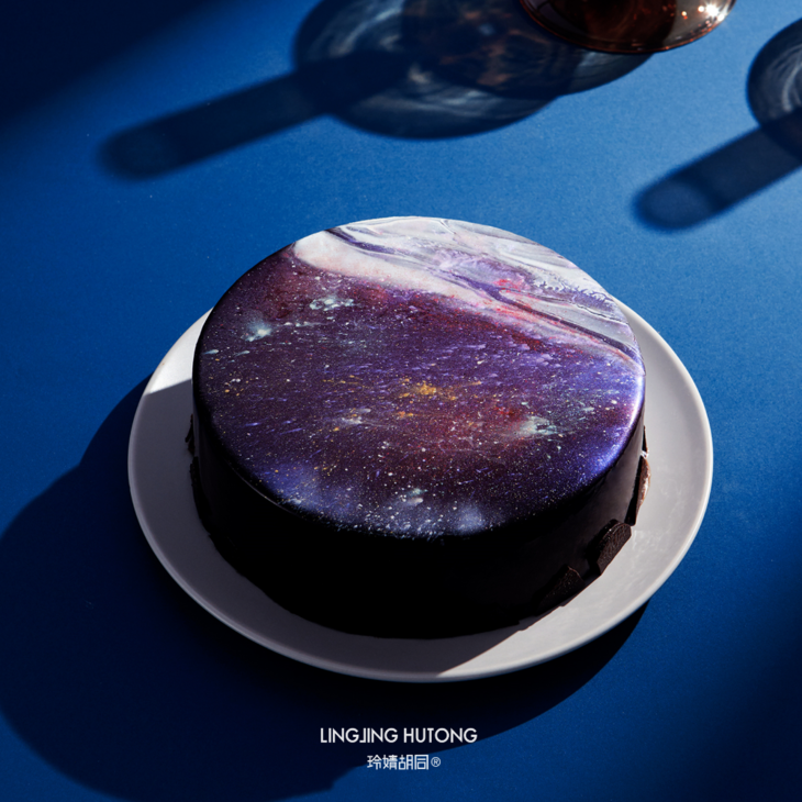 星空黑巧克力慕斯蛋糕