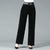 MQ-FYB2106秋新款大码加长高腰显瘦金丝绒阔腿裤 商品缩略图2