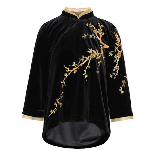 OG-99573时尚秋装休闲复古中国风两件套高腰阔腿裤套装 商品图4