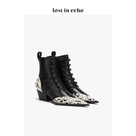 lost in echo设计师原创维多利亚风包扣西部靴