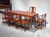 红桥红  家具严选  缅甸花梨（大果紫檀）  【198 马蹄腿四抽屉茶桌 七件套】 商品缩略图1