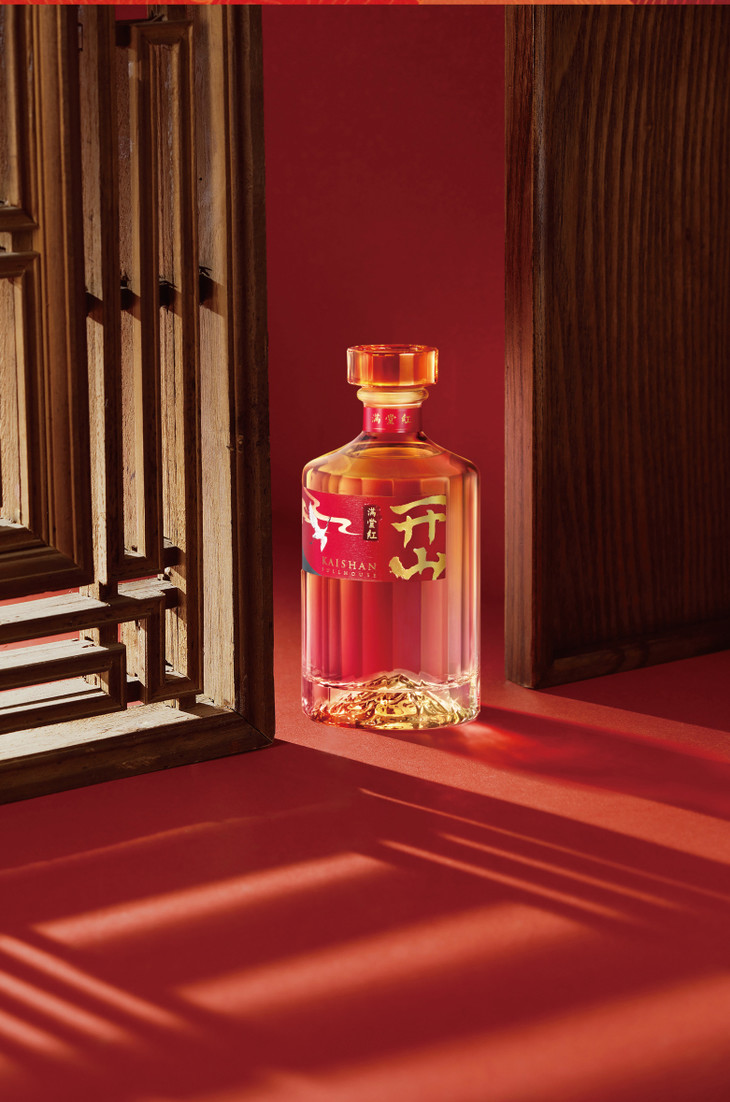 开山首席满堂红纯粮食国产白酒42度宴席喜事满堂红500ml单支礼盒装