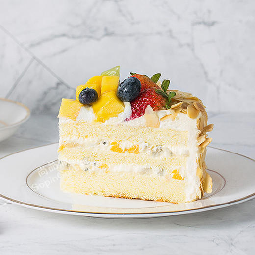 杏仁果汇鲜果蛋糕，幸福感满满【惠州】 商品图3