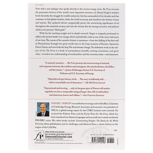 【中商原版】石油大博弈 奖赏 石油金钱与权力全球大博弈 英文原版 The Prize The Epic Quest for Oil 丹尼尔耶金 普利策奖 商品图2