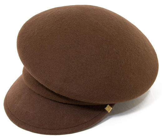 北京仓|ca4la-somewhere-新款压褶 邮差帽 棕色〔日本设计师