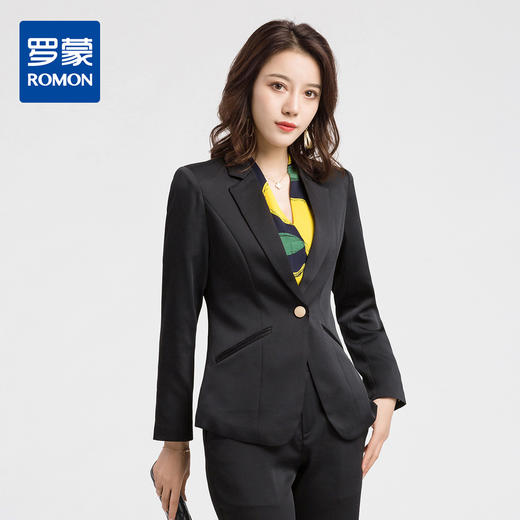 罗蒙西装外套女春修身休闲小西装外套女上衣 商品图3