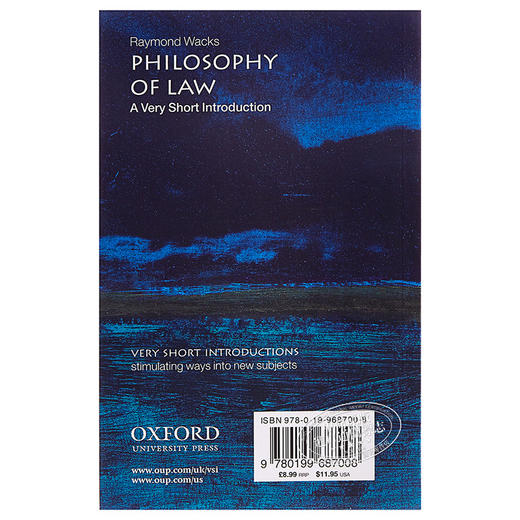 【中商原版】法哲学（牛津通识读本） 英文原版 哲学理论 The Philosophy of Law: A Very Short Introduction 商品图1