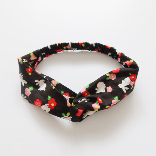 HUGOJIRO窄版发带风の花中秋限定茶花小兔 商品图2