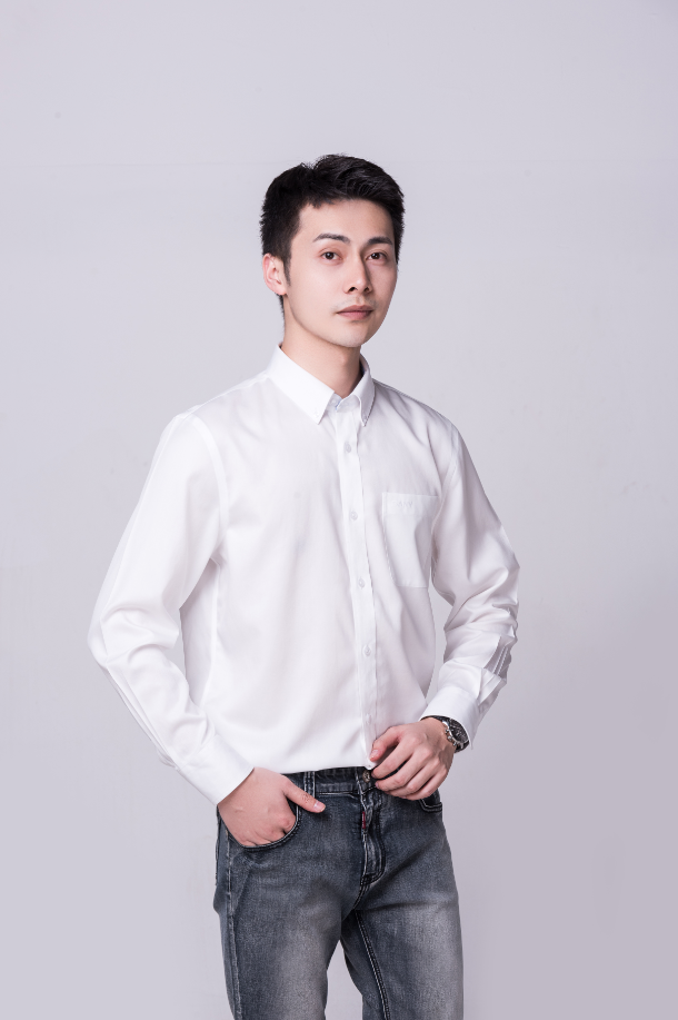 三一商务白衬衫