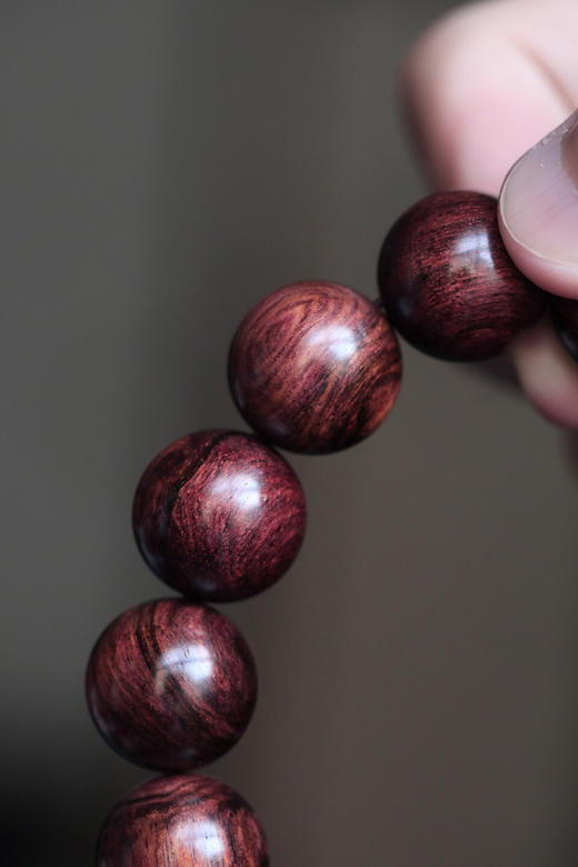 海黄18mm紫油梨沉水级手串 h18