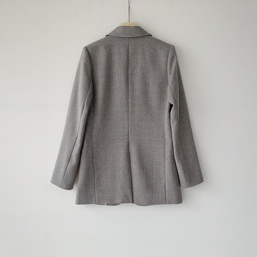 混灰色中长款西装外套休闲西服 商品图6