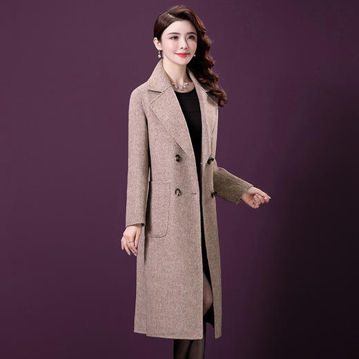 AYL-8286阔太太毛呢大衣韩版气质女装贵夫人呢子外套 商品图2