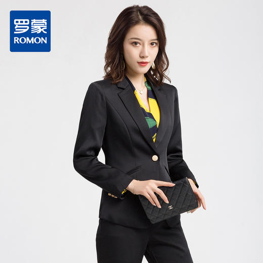 罗蒙西装外套女春修身休闲小西装外套女上衣 商品图4